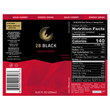 Load image into Gallery viewer, 28 BLACK Sour Cherry (case of 24)
